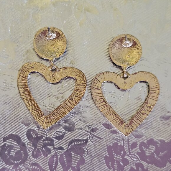 Multicolored💚❤️💛Stones Blingy💛❤️💚Drop🩵💙🩷✨🎀HEART🩷💙🩵🎀✨Earrings - Picture 4 of 5